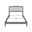 Richmond Full Solid Wood Foundation Bed in Grey