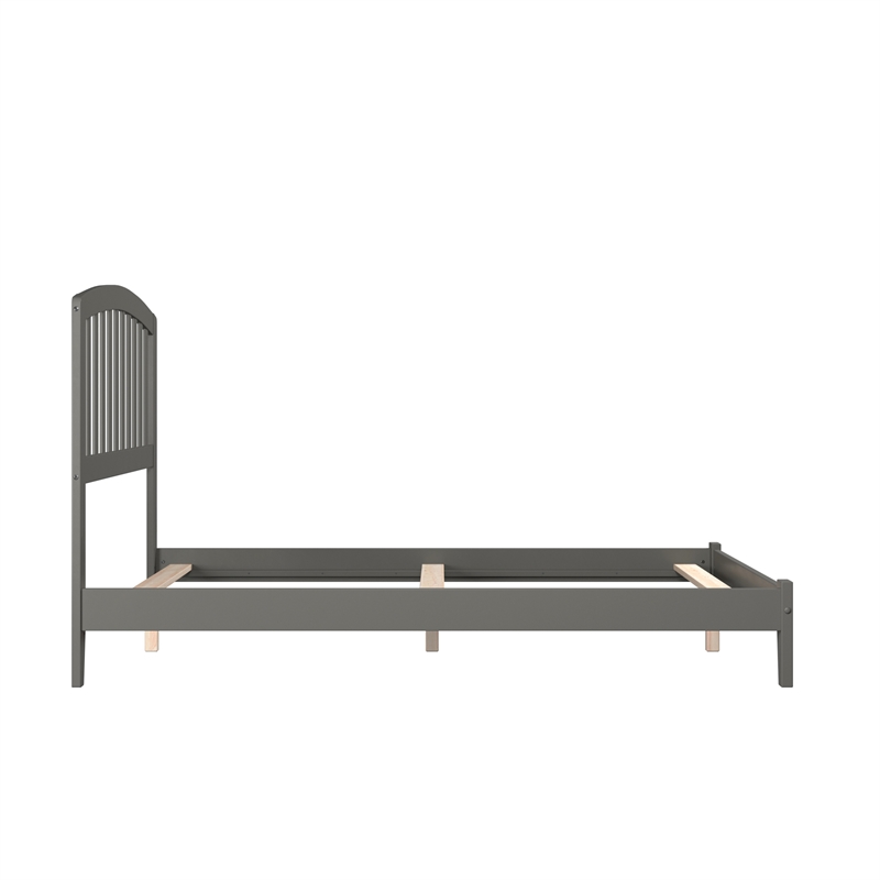 Richmond Full Solid Wood Foundation Bed in Grey