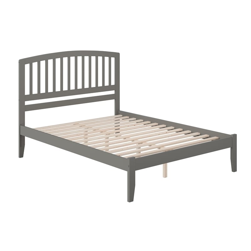 Richmond Queen Solid Wood Platform Bed in Grey