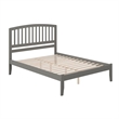 Richmond Queen Solid Wood Platform Bed in Grey