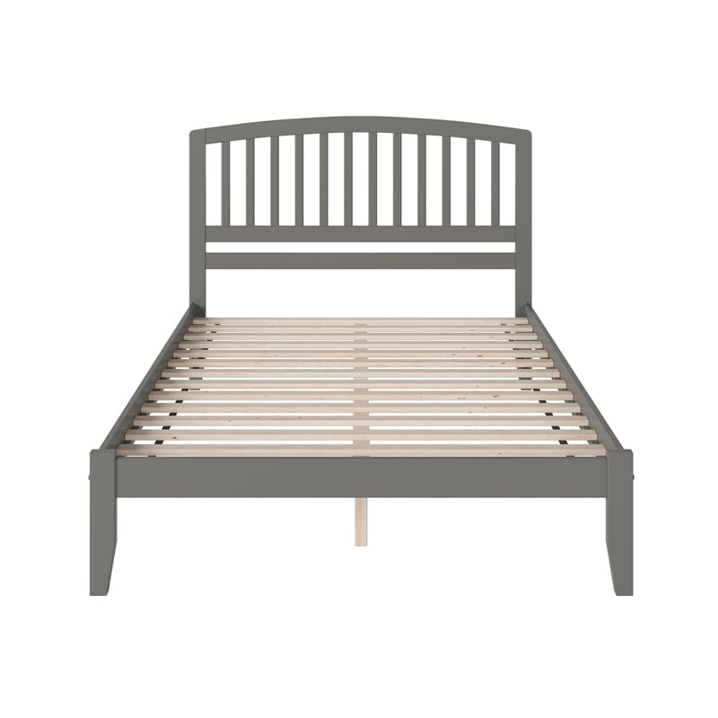 Richmond King Solid Wood Platform Bed in Grey