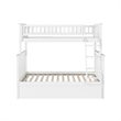 AFI Columbia Twin over Full Solid Wood Bunk Bed with Trundle in White