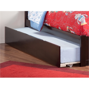 AFI Urban Solid Wood Mid-Century Full Size Trundle in Espresso