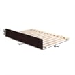 AFI Urban Solid Wood Mid-Century Full Size Trundle in Espresso