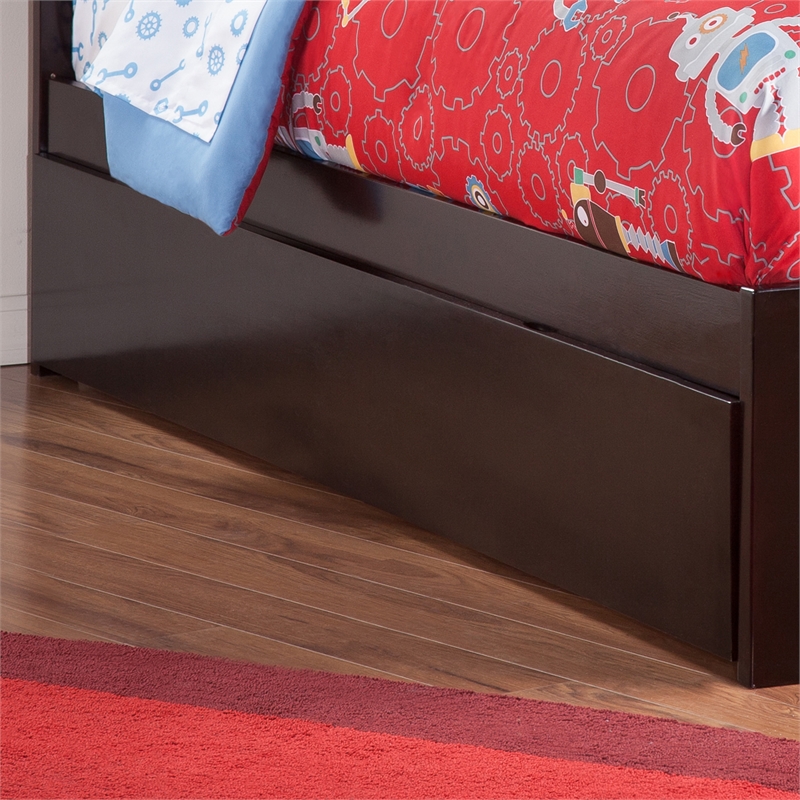 AFI Urban Solid Wood Mid-Century Full Size Trundle in Espresso