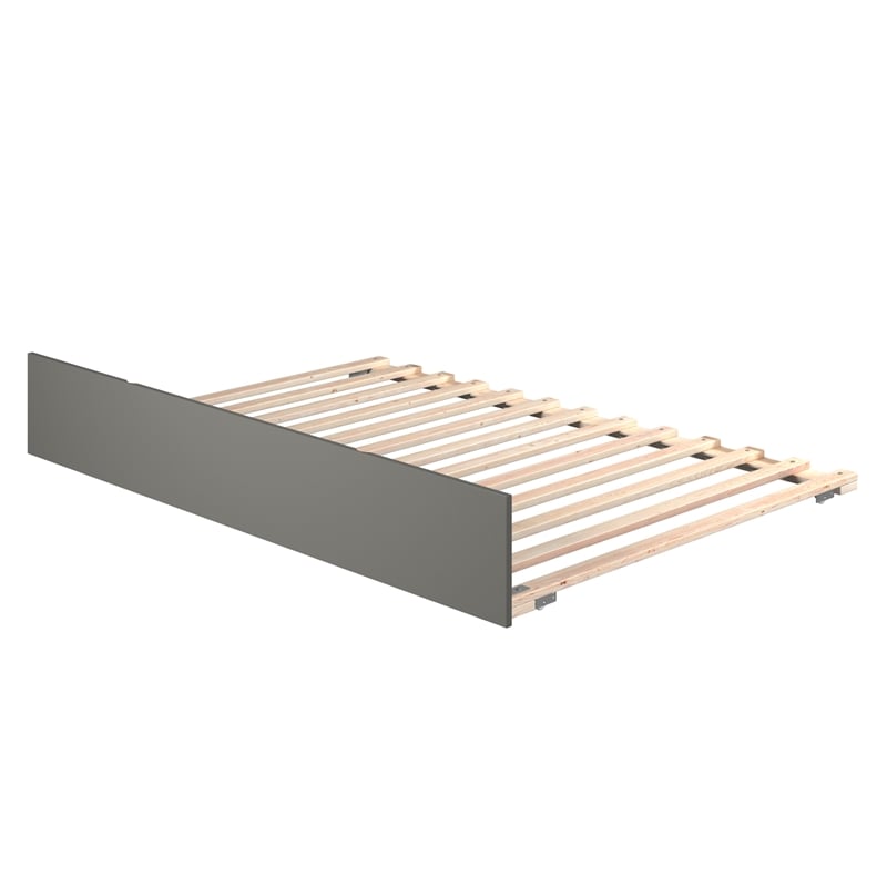 AFI Urban Full Size Solid Wood Mid-Century Modern Trundle in Gray