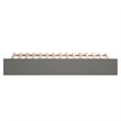 AFI Urban Full Size Solid Wood Mid-Century Modern Trundle in Gray