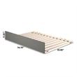 AFI Urban Full Size Solid Wood Mid-Century Modern Trundle in Gray