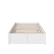 AFI Concord Full Solid Wood Platform Bed with Full Trundle in White