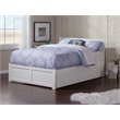 AFI Orlando Full Solid Wood Bed and Footboard with Full Trundle in White