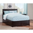 AFI Nantucket Full Solid Wood Bed with Full Trundle in Espresso
