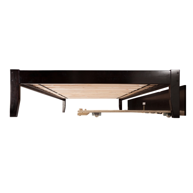 AFI Nantucket Full Solid Wood Bed with Full Trundle in Espresso