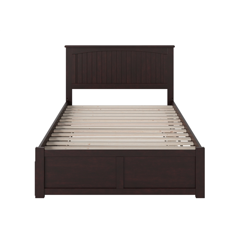 AFI Nantucket Full Solid Wood Bed with Full Trundle in Espresso