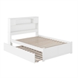 AFI Newport Full Solid Wood Bed with Full Trundle in White