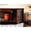 AFI Newport Full Solid Wood Bed with Full Trundle and USB Charger in Walnut