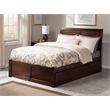 AFI Portland Full Solid Wood Bed with Full Trundle in Walnut
