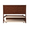AFI Portland Full Solid Wood Bed with Full Trundle in Walnut