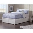 AFI Metro Full Solid Wood Bed with Twin Trundle and USB Charger in White