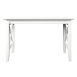 AFI Solid Wood Mid-Century Lexi Work Table with USB Charger in White
