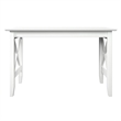 AFI Solid Wood Mid-Century Lexi Work Table with USB Charger in White
