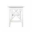 AFI Solid Wood Mid-Century Lexi Work Table with USB Charger in White