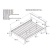 AFI Boston Solid Wood Full Size Modern Platform Bed in White