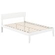 AFI Boston Solid Wood Full Size Modern Platform Bed in White