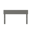 AFI Boston Solid Wood Full Size Contemporary Headboard in Gray