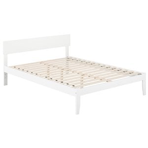 Atlantic Furniture Boston Solid Wood Queen Bed in White