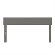 AFI Boston Solid Wood Queen Size Contemporary Headboard in Gray