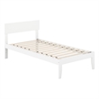AFI Boston Solid Wood Twin Size Modern Platform Bed in White