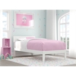 AFI Boston Solid Wood Twin Size Modern Platform Bed in White