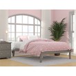 AFI Colorado Solid Wood Full Bed with USB Charging Station in Gray