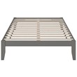 AFI Colorado Solid Wood Full Bed with USB Charging Station in Gray