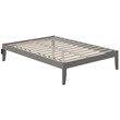 AFI Colorado Solid Wood Full Bed with USB Charging Station in Gray