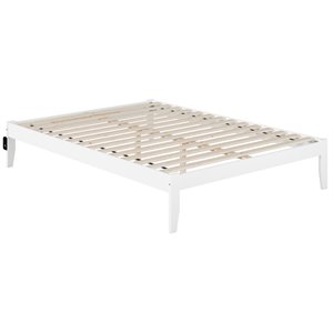 Atlantic Furniture Colorado Solid Wood Queen Bed in White