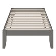 AFI Colorado Solid Wood Twin Bed with USB Charging Station in Gray