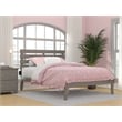 AFI Oxford Solid Wood Full Platform Bed with USB Charger in Gray