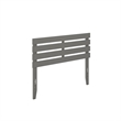 AFI Oxford Solid Wood Full Size Modern Headboard with USB Charger in Gray