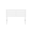 AFI Oxford Solid Wood Full Size Modern Headboard with USB Charger in White