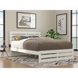 AFI Oxford Solid Wood Queen Bed with Footboard with USB Charger in White