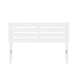 AFI Oxford Solid Wood Queen Size Modern Headboard with USB Charger in White