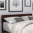 AFI Boston Solid Wood Full Size Contemporary Headboard in Walnut