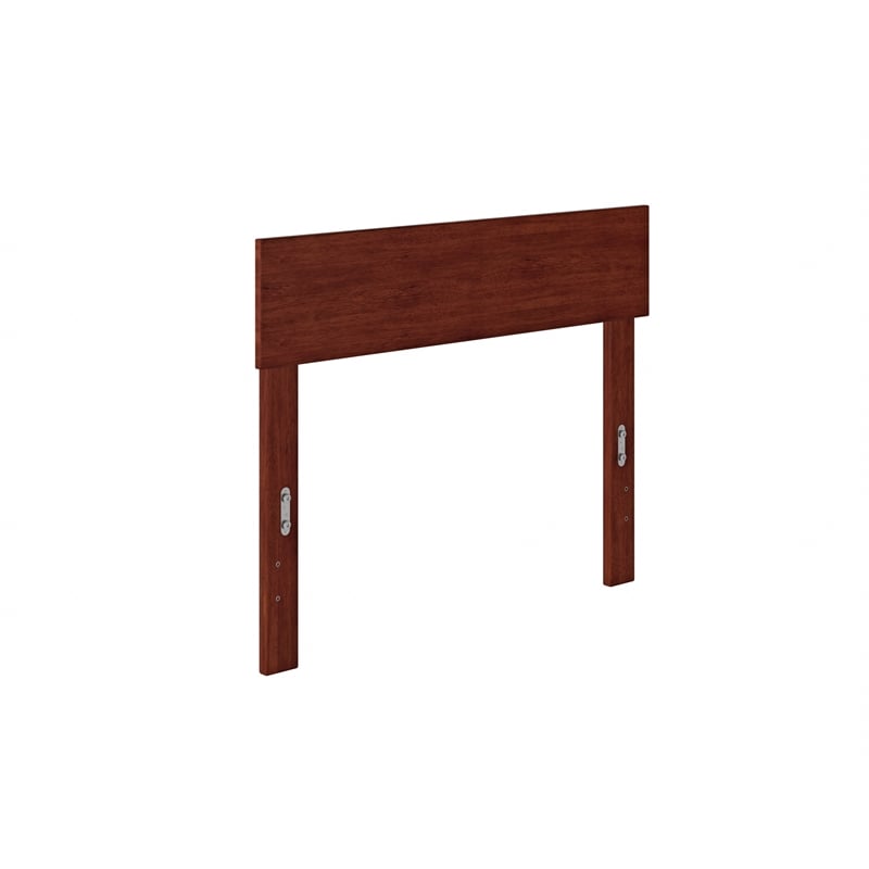 AFI Boston Solid Wood Modern Twin Size Headboard in Walnut Brown
