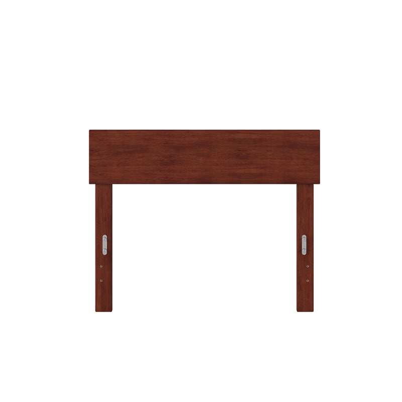 AFI Boston Solid Wood Modern Twin Size Headboard in Walnut Brown