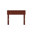 AFI Boston Solid Wood Modern Twin Size Headboard in Walnut Brown