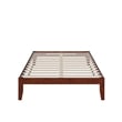 AFI Colorado Solid Wood Full Size Modern Platform Bed in Walnut