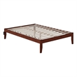 AFI Colorado Solid Wood Full Size Modern Platform Bed in Walnut