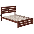 AFI Oxford Solid Wood Full Bed with Footboard and USB Charger in Walnut
