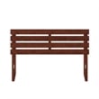 AFI Oxford Solid Wood Queen Size Headboard with USB Charging Station in Walnut